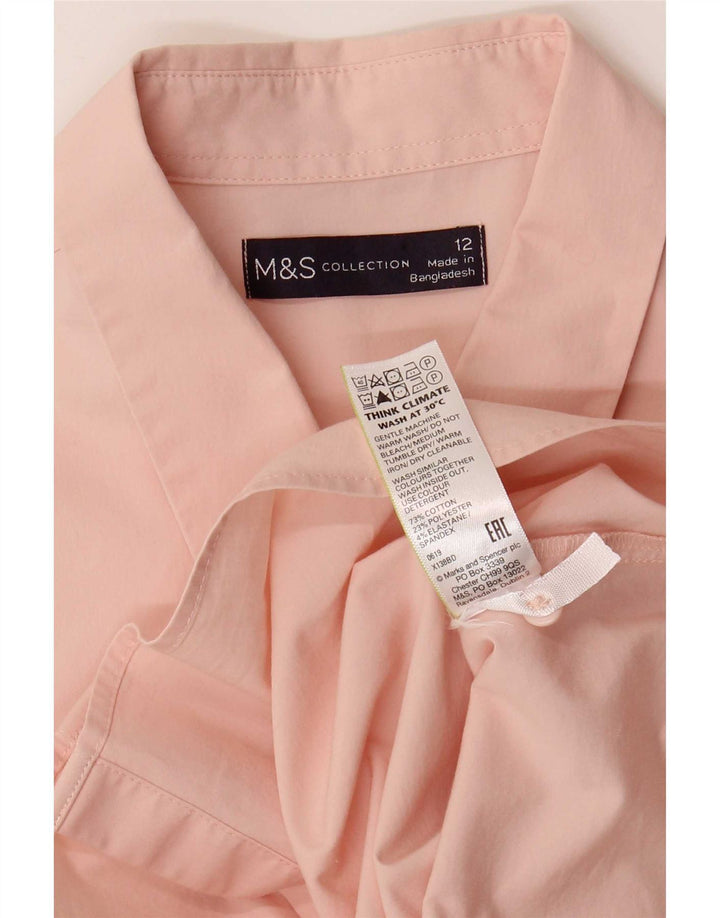 Marks & Spencer ženska košulja UK 12 srednje ružičasti pamuk
