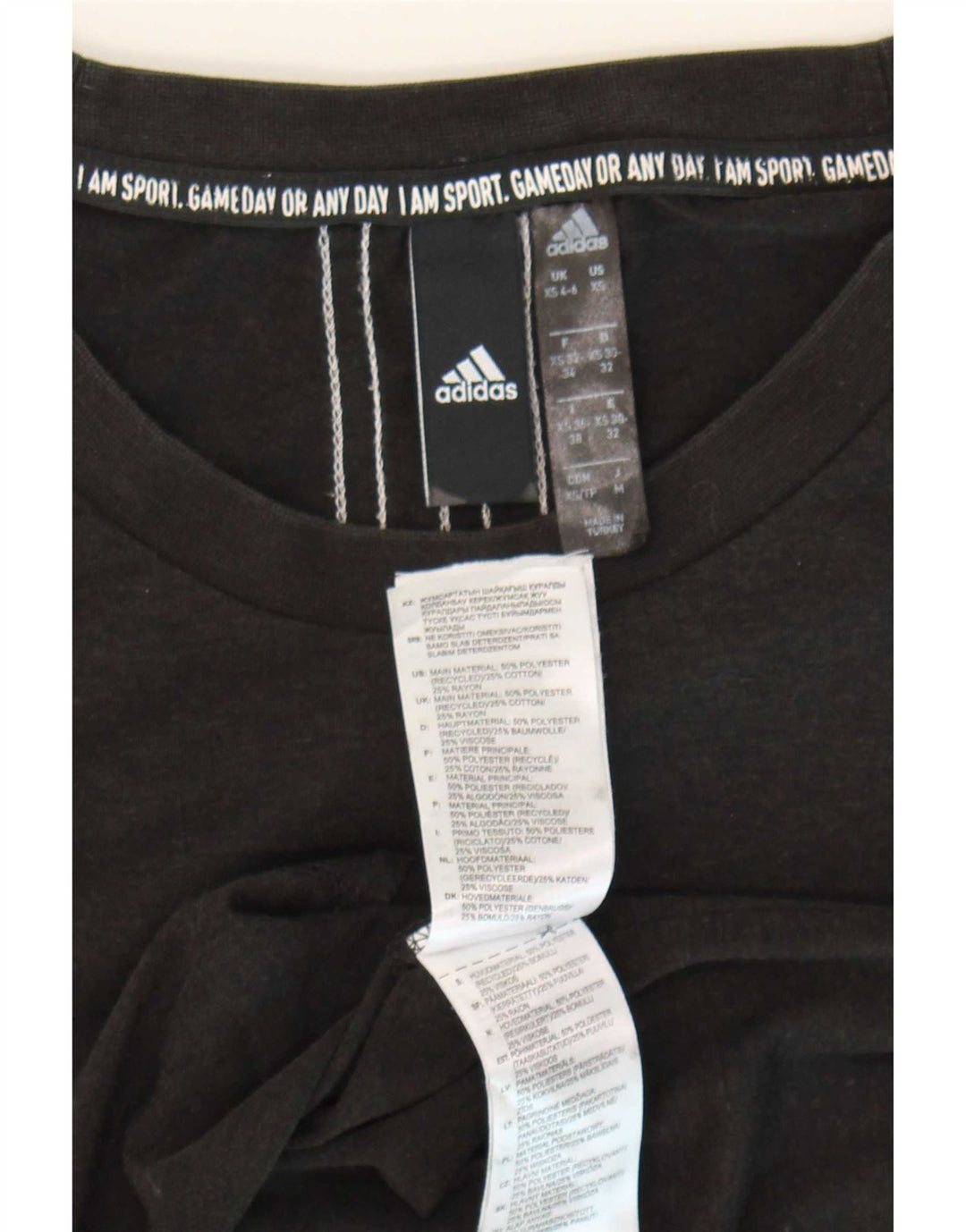 Adidas ženska majica kratkih rukava UK 4/6 XS Sivi poliester