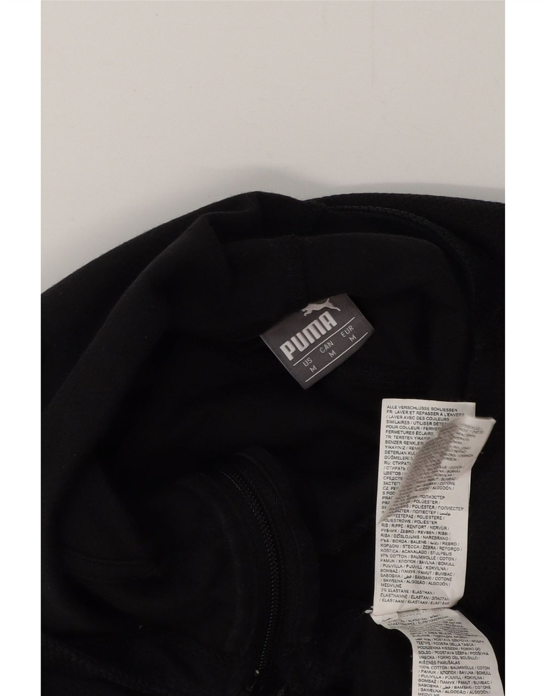 PUMA muški AC Milan Graphic Zip pulover s kapuljačom Srednje crni pamuk