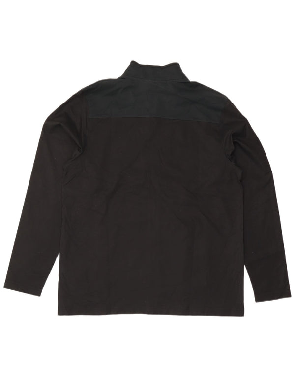 UNDER ARMOUR Mens Heat Gear Tracksuit Top Jacket Large Black Colourblock