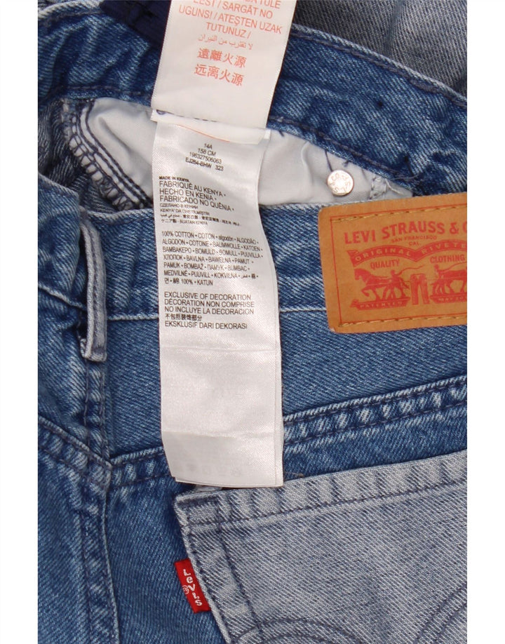 LEVI'S traperice širokih nogavica za djevojčice 13-14 godina W26 L31 pamuk plave boje