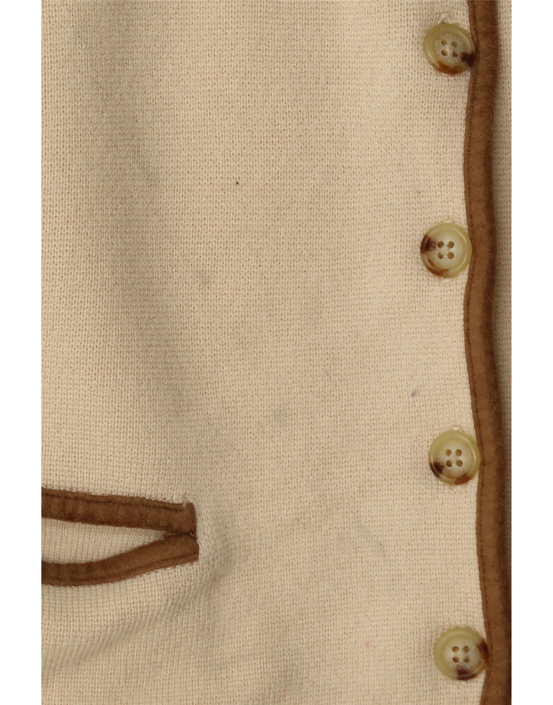 Ralph Lauren ženski kardigan pulover UK 12 srednje bež merino vuna