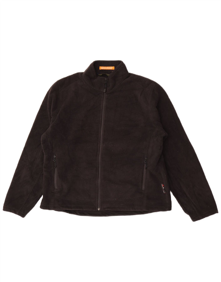 Eddie Bauer ženska prevelika jakna od flisa UK 18 XL crni poliester