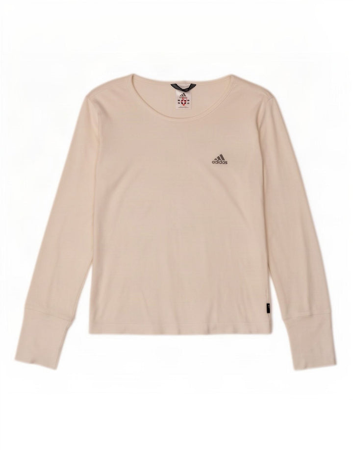 Adidas ženska majica dugih rukava UK 14 srednje bijele boje