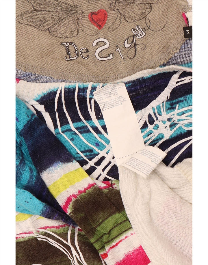 Desigual ženski džemper s lađastim izrezom UK 12 srednje raznobojan