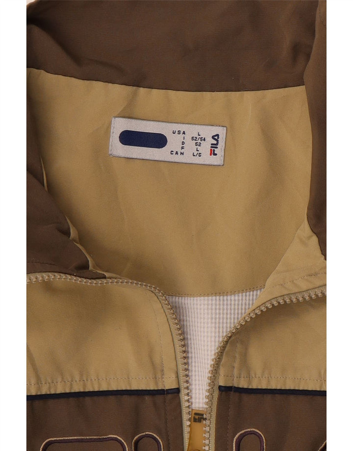 FILA muška gornja jakna trenirke s grafičkim motivima velika bež boja