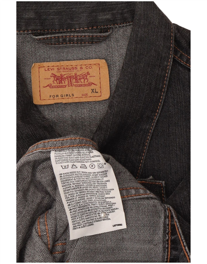 Levi's traper jakna za djevojčice 15-16 godina XL sivi pamuk