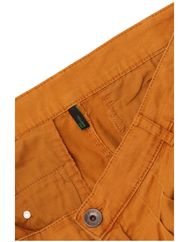 Benetton ženske chino hlače s štipaljkama W34 L29 narančasta