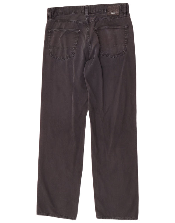 Hugo Boss muške ravne traperice W32 L32 crne