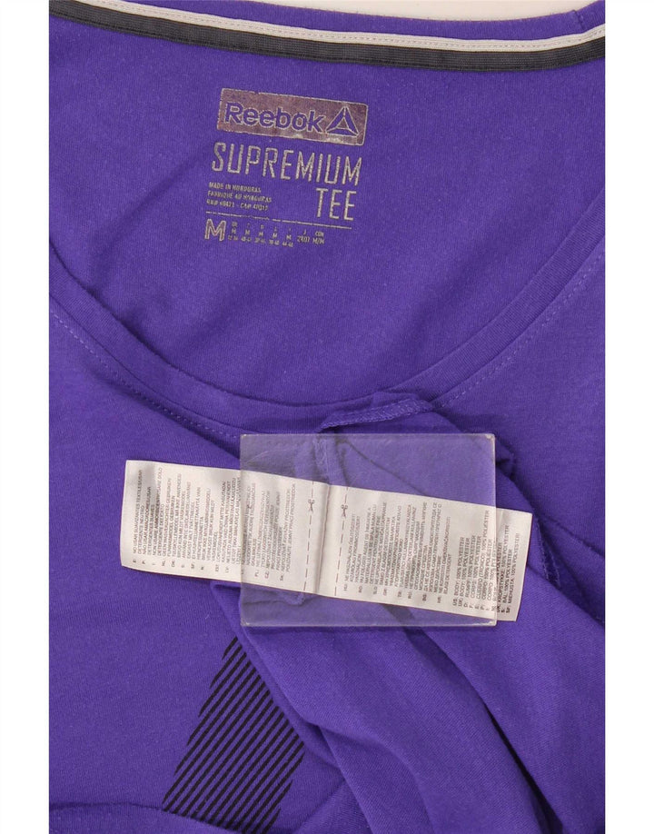 Reebok ženska majica kratkih rukava UK 12 Medium Purple Poliester