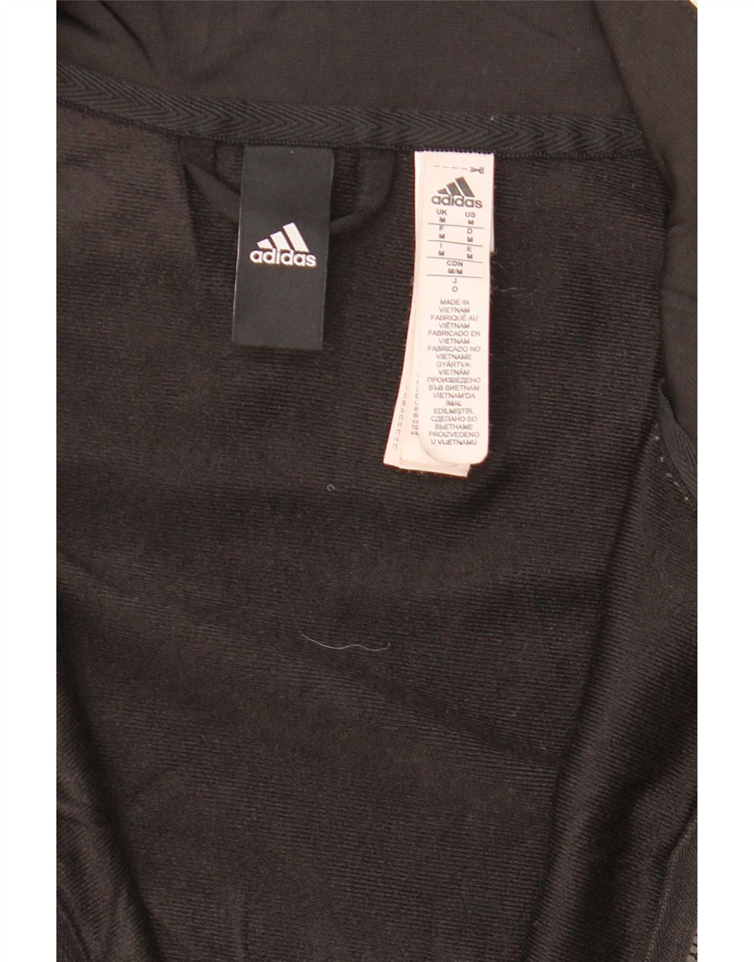 ADIDAS muška trenirka gornja jakna srednje crne boje od poliestera