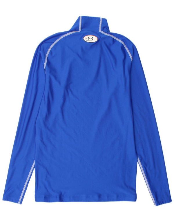 UNDER ARMOUR Muška majica Cold Gear dugih rukava, veliki plavi poliester