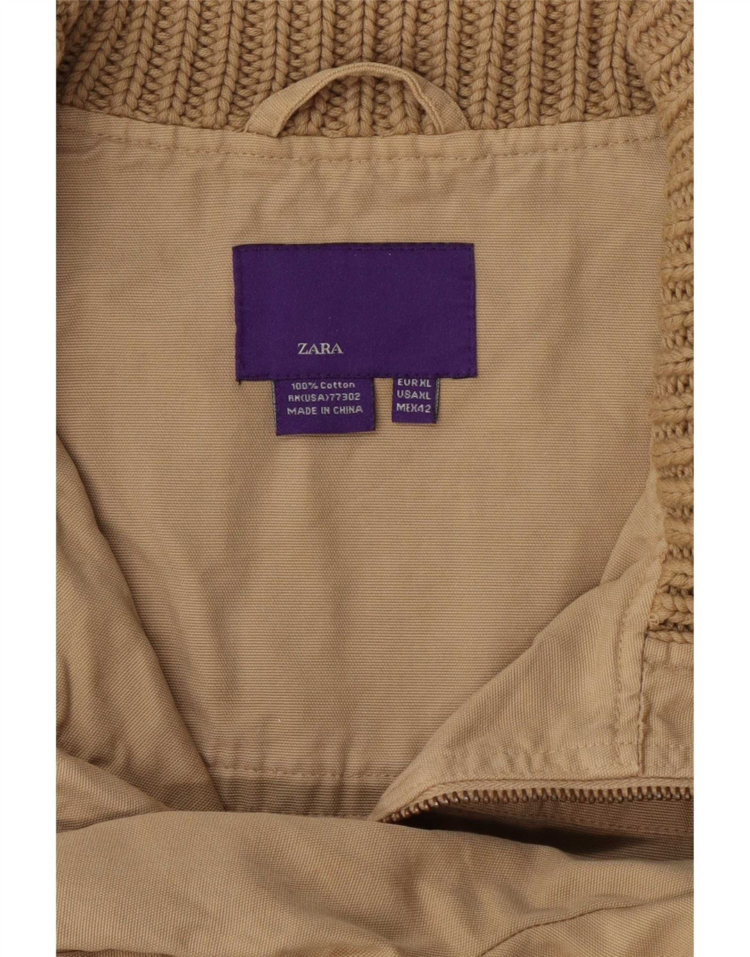 Zara muška bomber jakna UK 42 XL bež pamuk