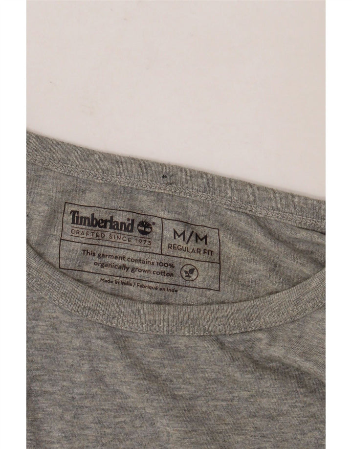 TIMBERLAND Muška majica kratkih rukava standardnog kroja srednje siva pamuk s šarama