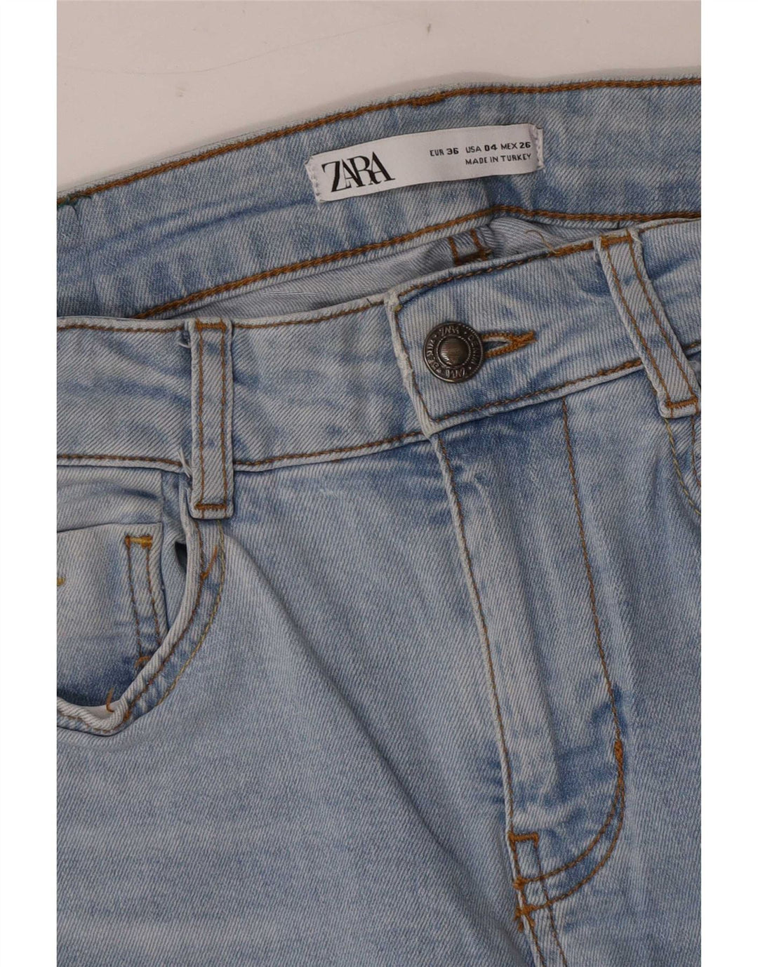 Zara ženske lepršave traperice EU 36 XS W26 L33 Plave