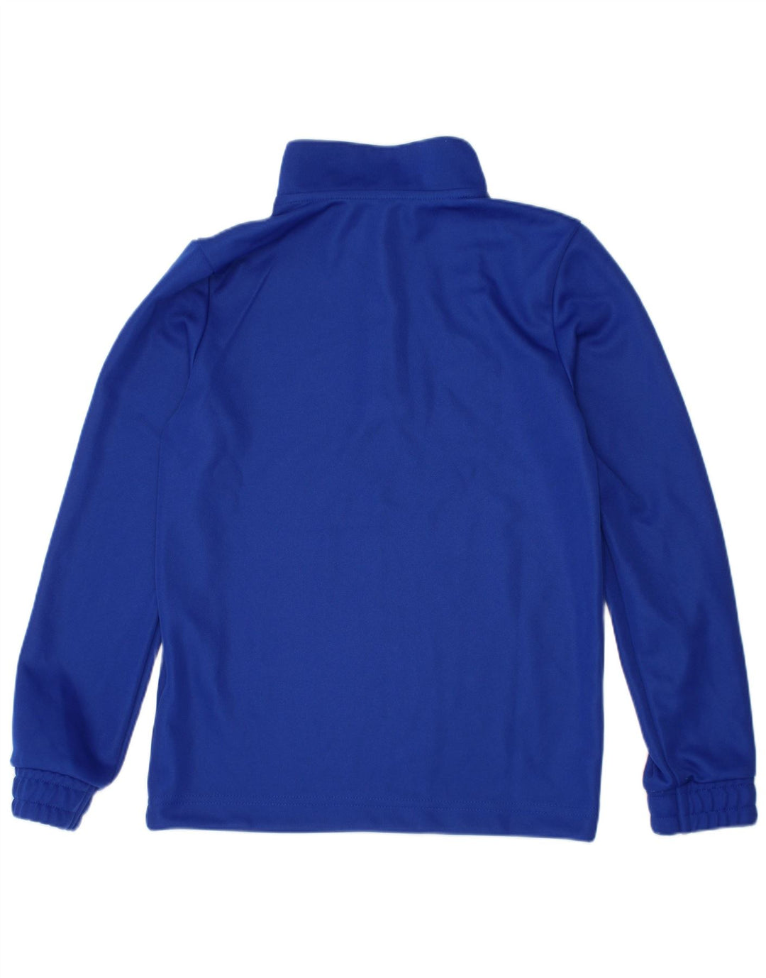 ADIDAS Boys Aeroready Zip Neck Pullover Top Trenirka 7-8 Years Blue