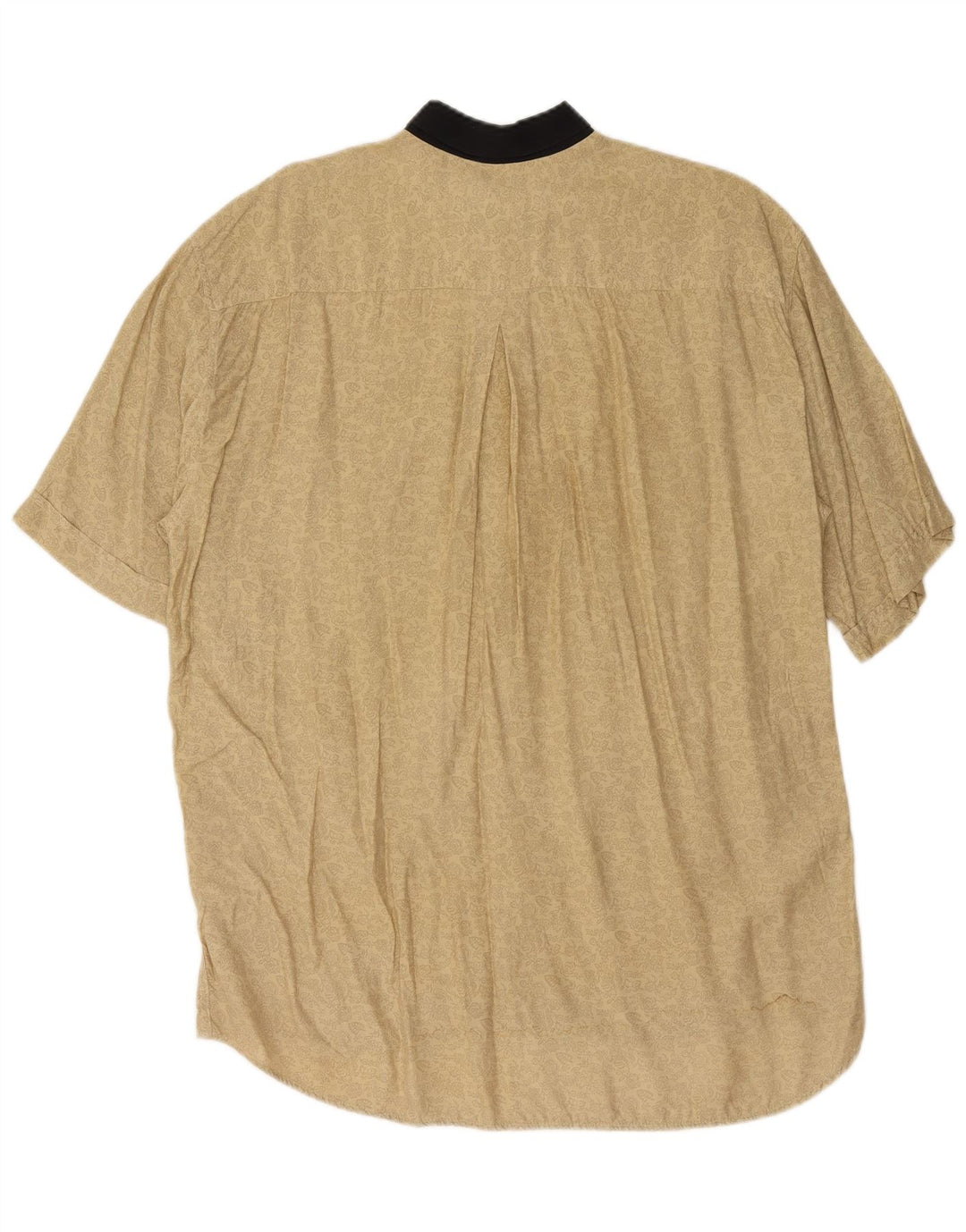 Mac Fashion muška široka košulja kratkih rukava Mala bež cvjetna viskoza