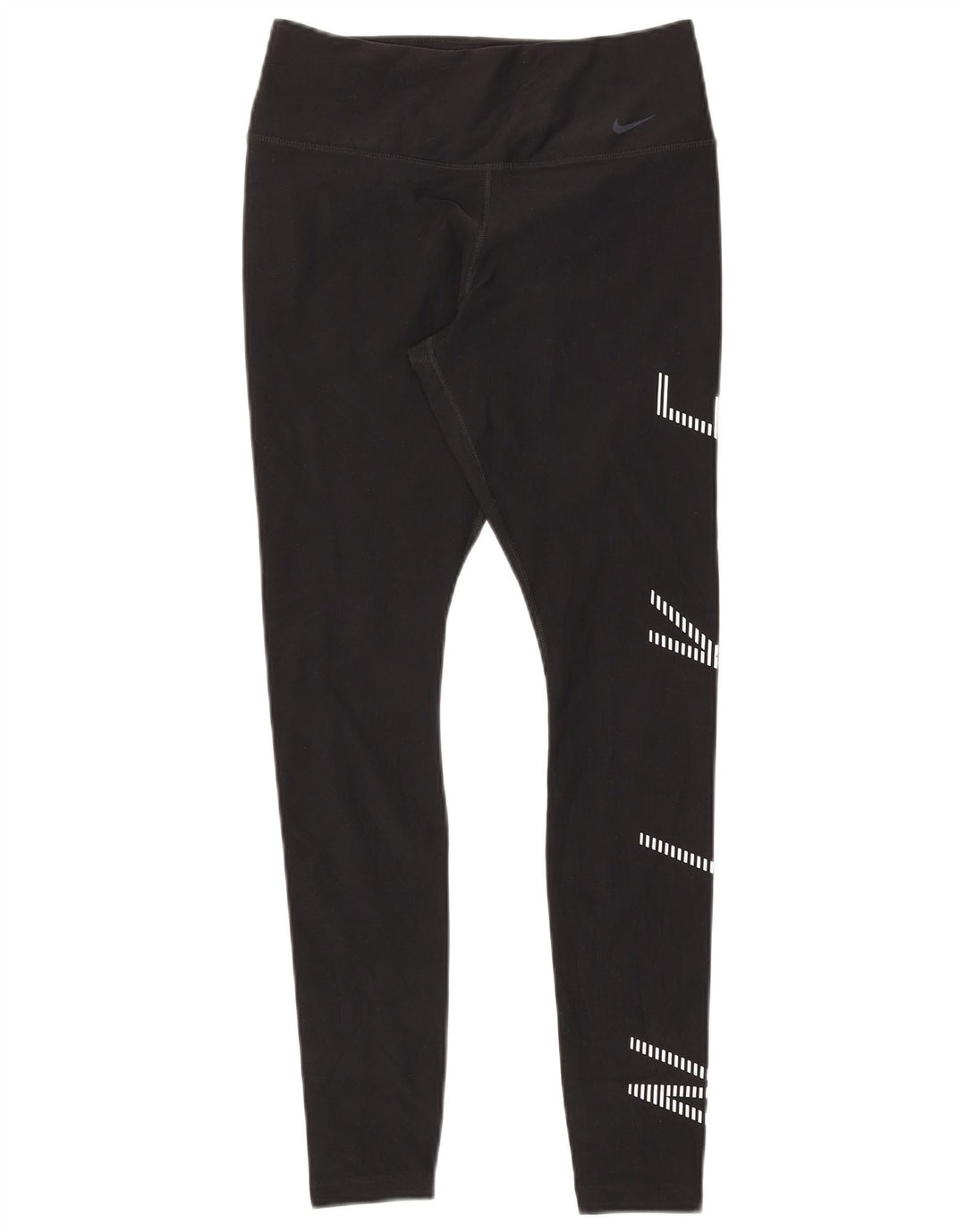 Nike ženske Dri Fit grafičke tajice UK 12 srednje crne