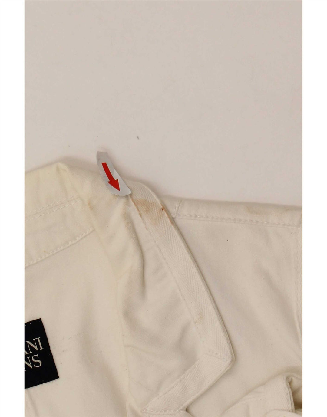 Armani Jeans ženski sako sa 3 gumba UK 18 XL bijeli pamuk