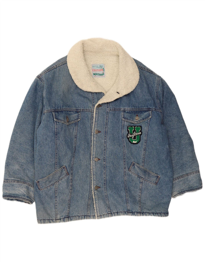 UNIFORMA Muška traper šerpa jakna UK 42 XL plava