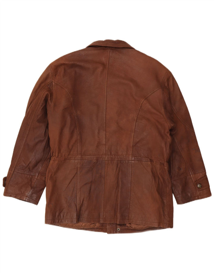 Vintage muška kožna jakna IT 50 Large Brown