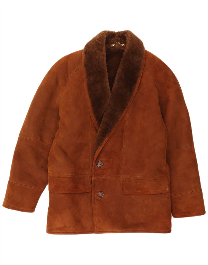 Vintage muška jakna s ovčicama IT 46 Small Brown Shearling