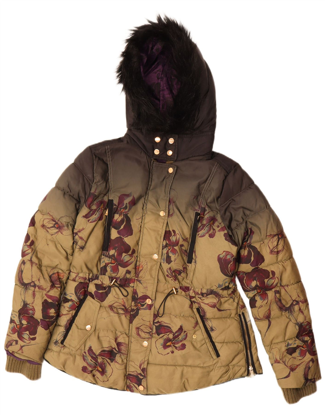 Desigual ženska oversized Graphic podstavljena jakna EU 46 XL Višebojna