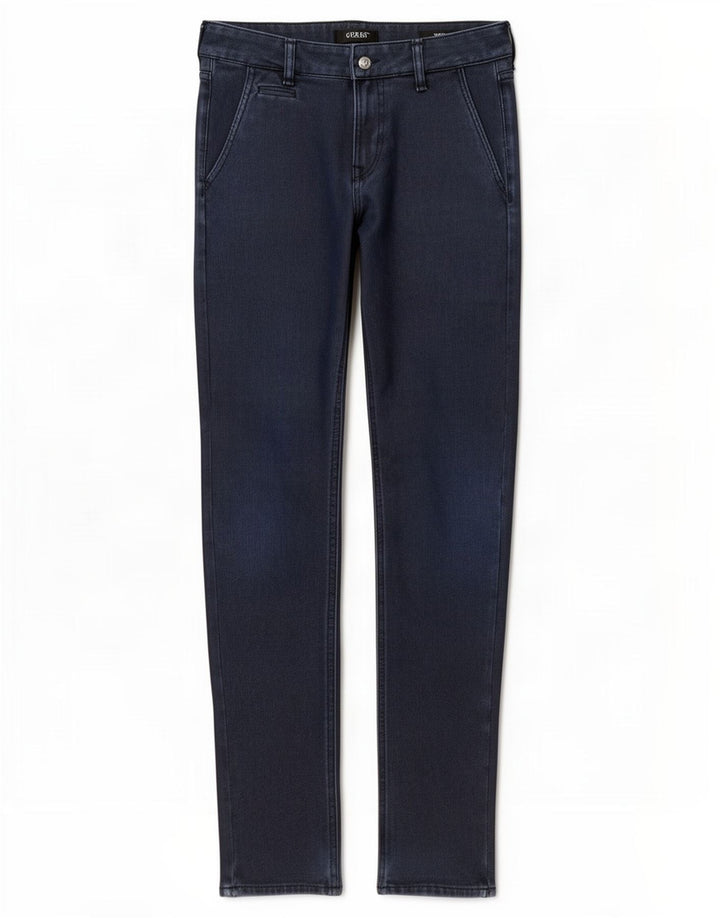 Guess muške uske chino hlače W29 L32 tamnoplavi poliester