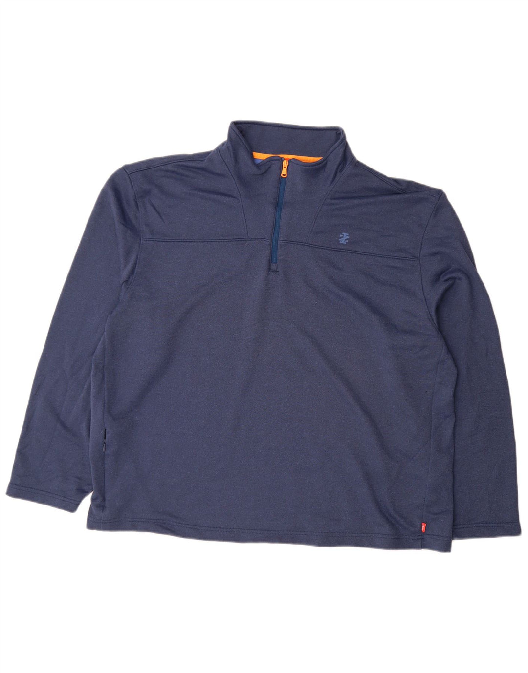 Izod muška majica s izrezom s patentnim zatvaračem 2XL tamnoplavi poliester