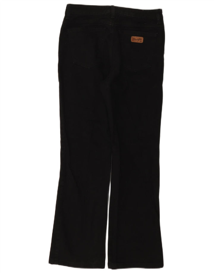 Ženske traperice Wrangler Bootcut W30 L30 crni pamuk