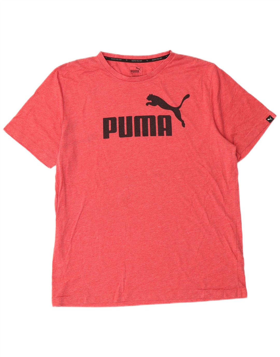 Puma muška velika ružičasta majica s grafičkim motivima