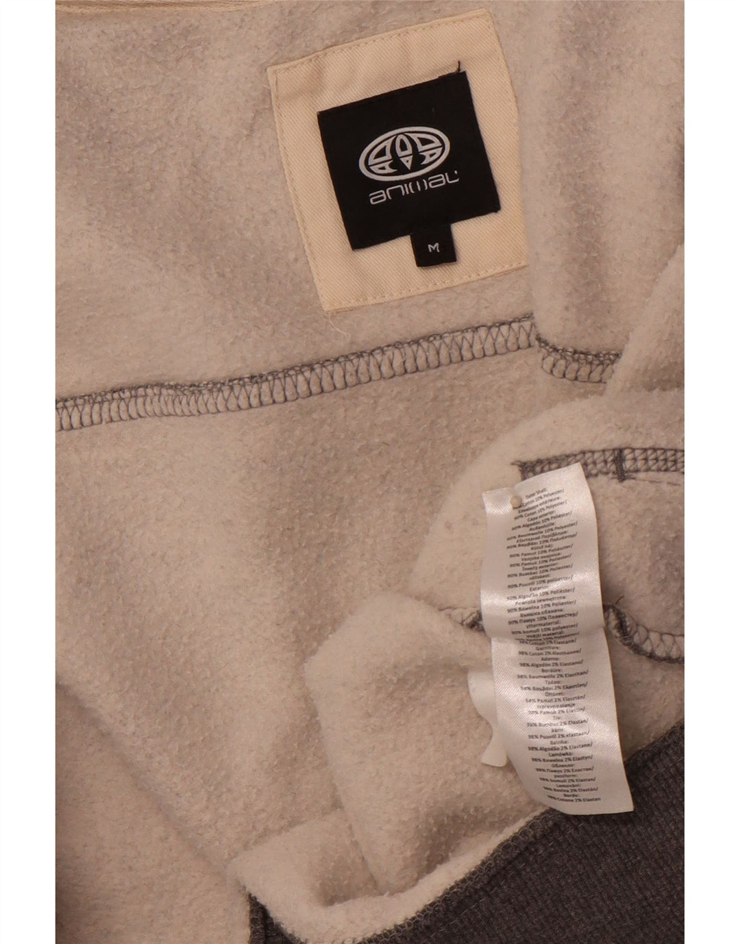 ANIMAL Muška trenirka Gornja jakna Srednje sivi pamuk