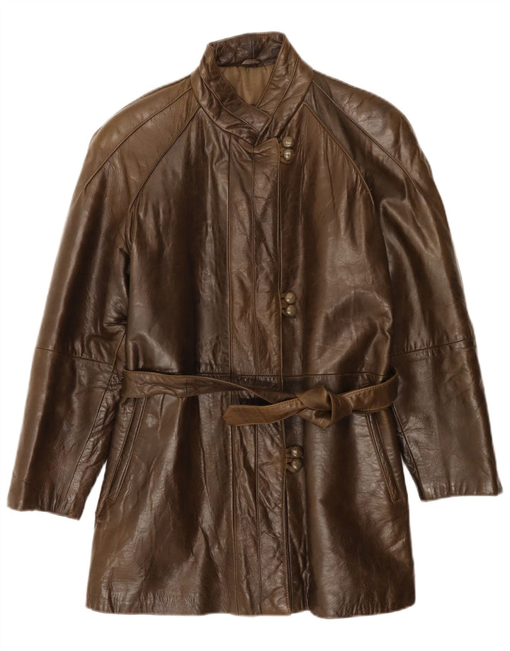 Vintage ženski kožni kaput IT 42 Srednje smeđa koža