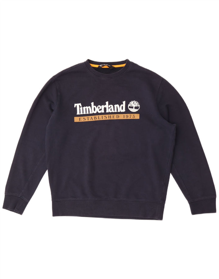 Timberland muški džemper regularnog kroja Graphic, veliki tamnoplavi