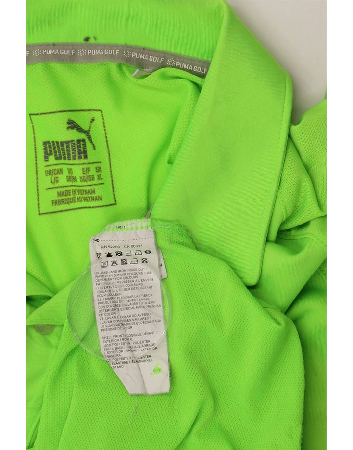 PUMA muška polo majica XL zeleni poliester