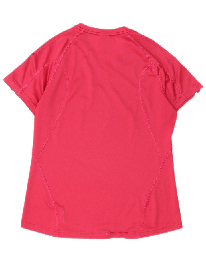 ADIDAS Womens Clima 365 T-Shirt Top UK 14 Medium Pink Polyester