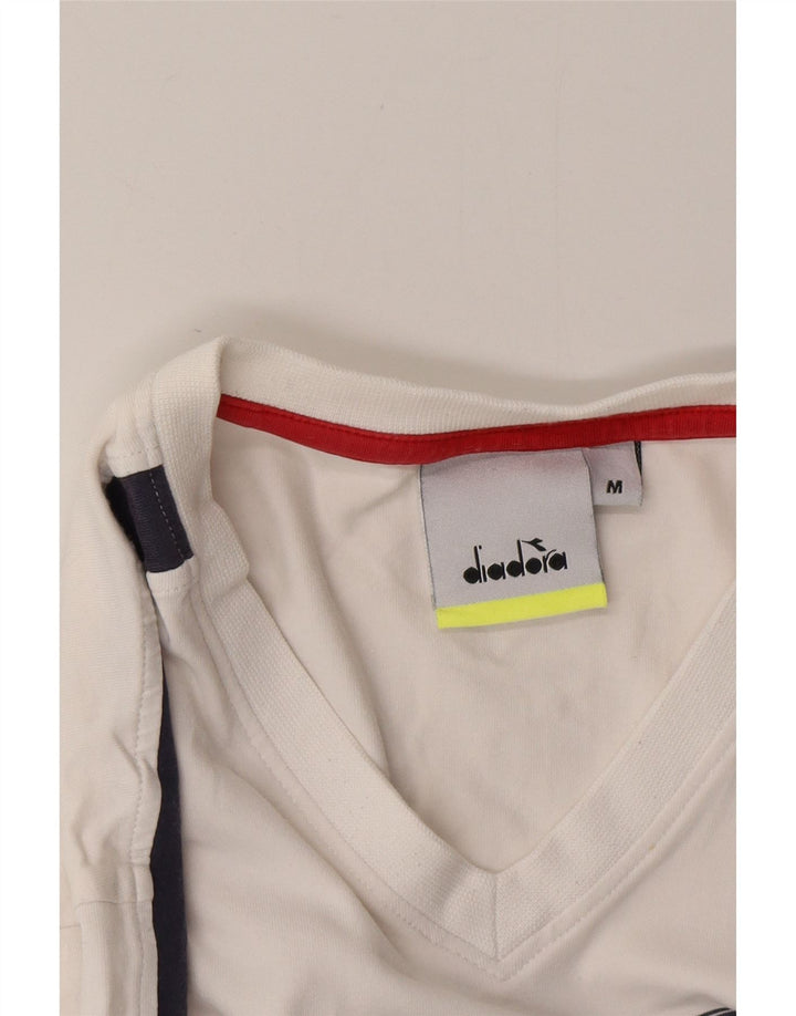 DIADORA Muška majica s grafičkim motivima srednje bijele boje