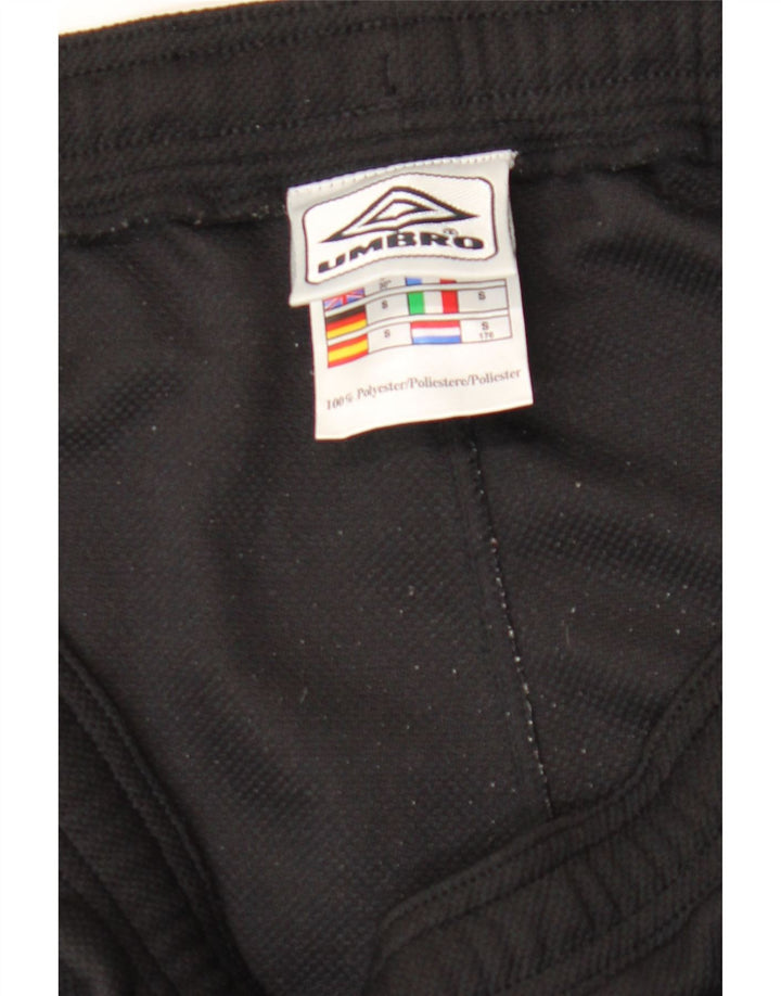 Male crne hlače od poliestera Umbro Graphic Trenirka