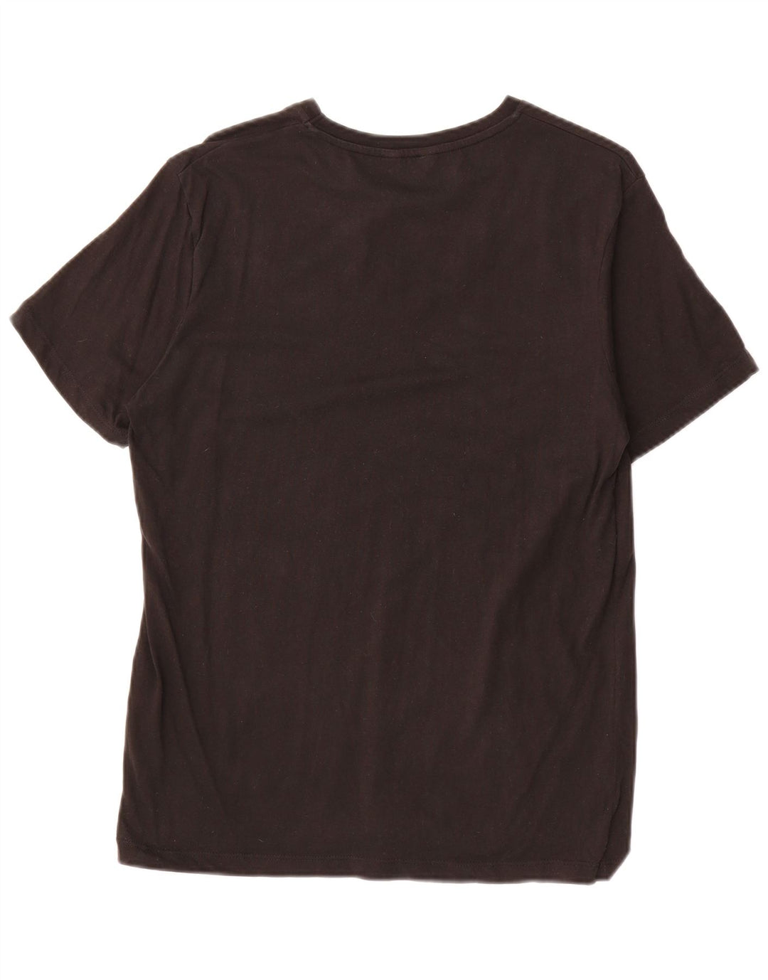 JACK & JONES Mens Graphic T-Shirt Top Medium Black Cotton Logo