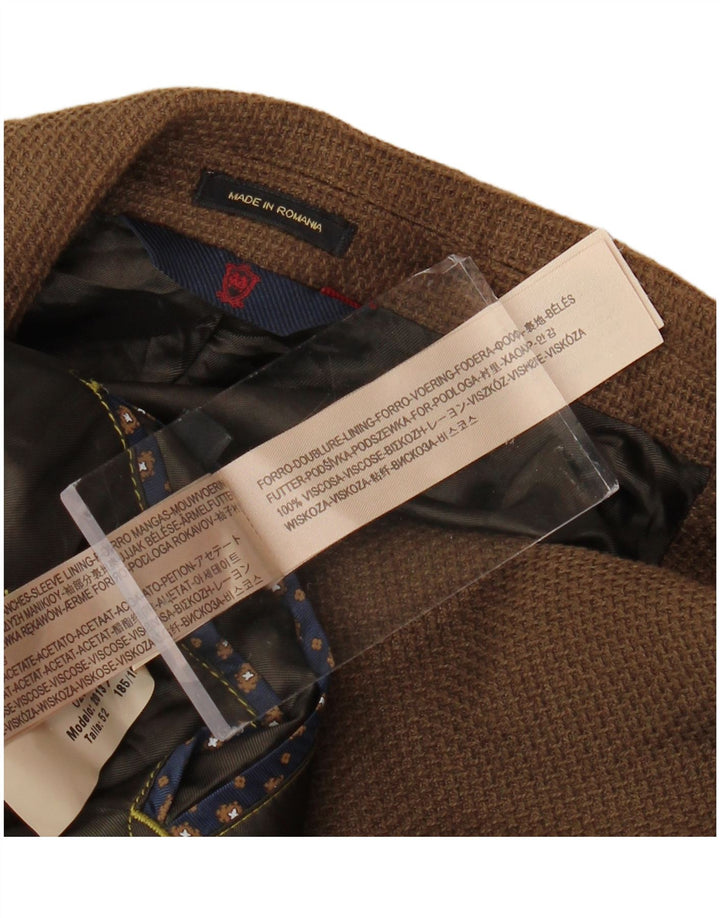 MASSIMO DUTTI Muška jakna sa 2 gumba UK 38 Srednje smeđa viskoza