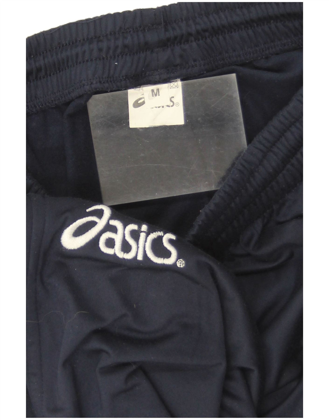 Asics muške grafičke trenirke srednje tamnoplave hlače od poliestera