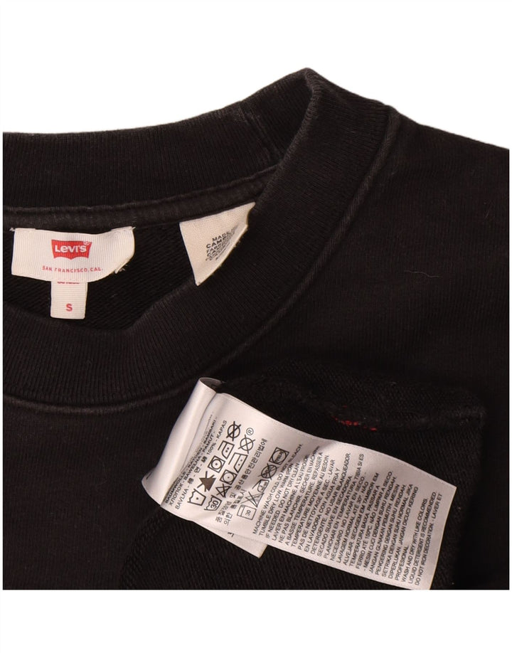 Levi's ženska majica dugih rukava s kratkim rukavima velike veličine UK 10 Mala crna