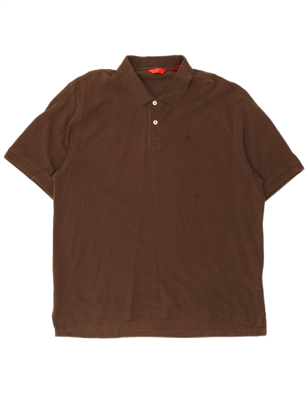 IZOD Mens Polo Shirt 2XL Brown Cotton