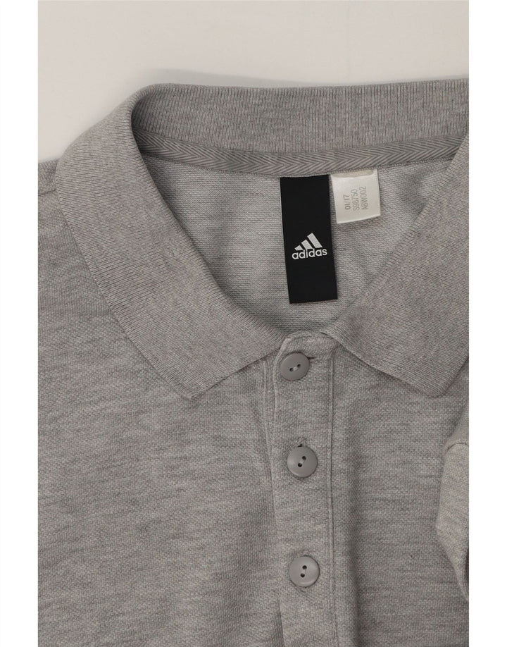 Adidas muška polo majica srednje siva s pjegama