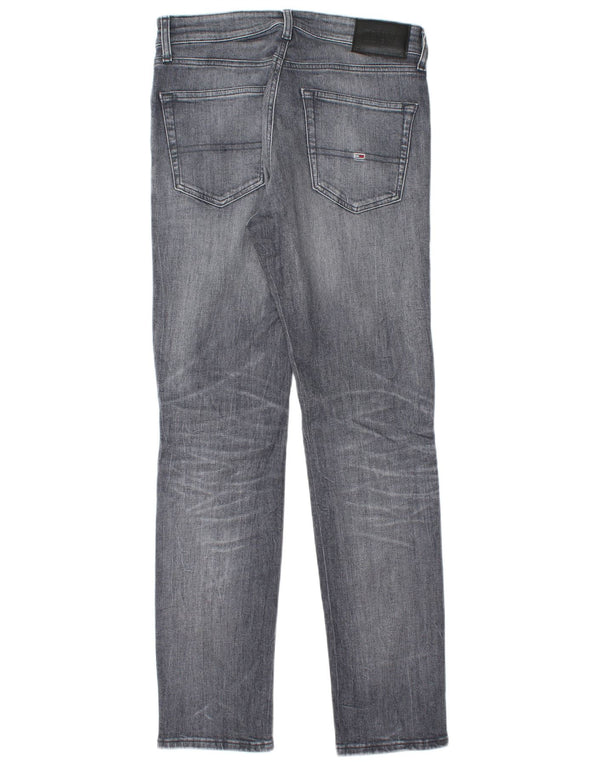 TOMMY HILFIGER Muške uske traperice W30 L32 Sivi pamuk