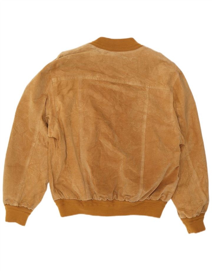 Vintage muška bomber jakna od brušene kože UK 40 velika smeđa koža