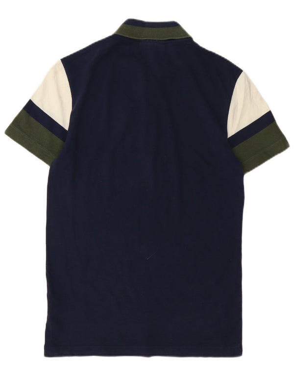 Lacoste muška uska polo majica veličina 2 XS tamnoplava pamuk u blok bojama