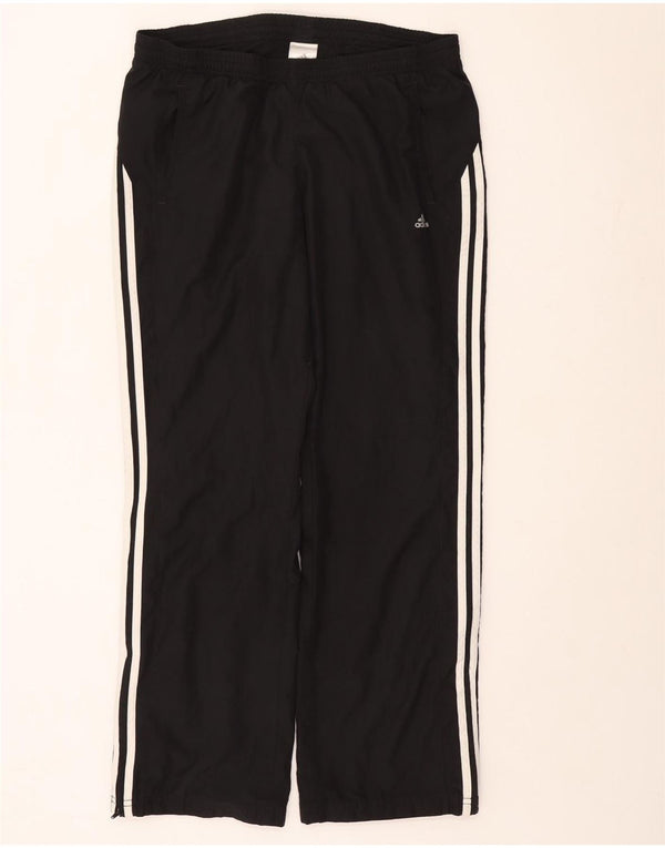 Adidas Womens Tracksuit Trousers UK 14 Large Black Polyester