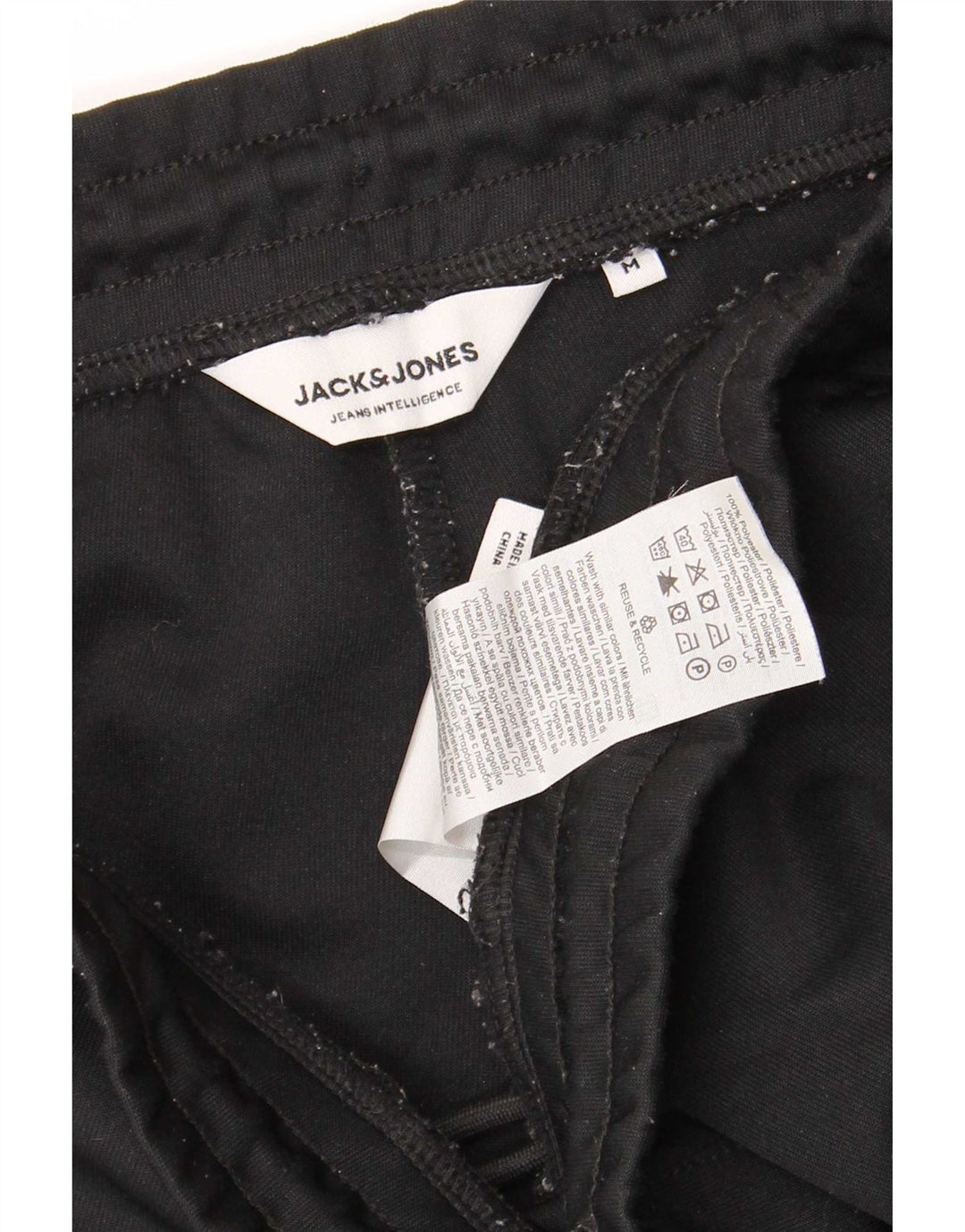 Jack & Jones muške uobičajene sportske kratke hlače srednje veličine crni poliester