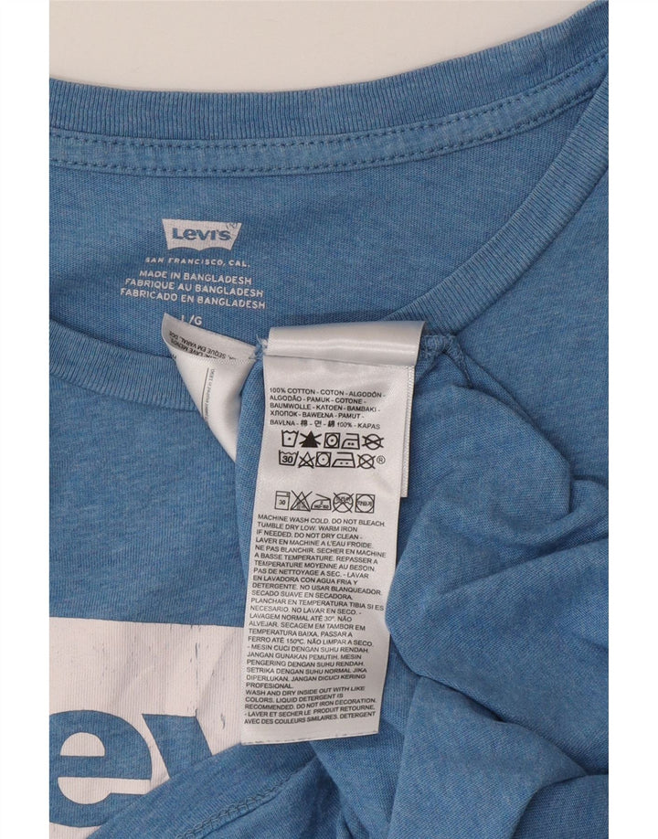 Levi's muška velika plava pamučna majica s grafičkim motivima